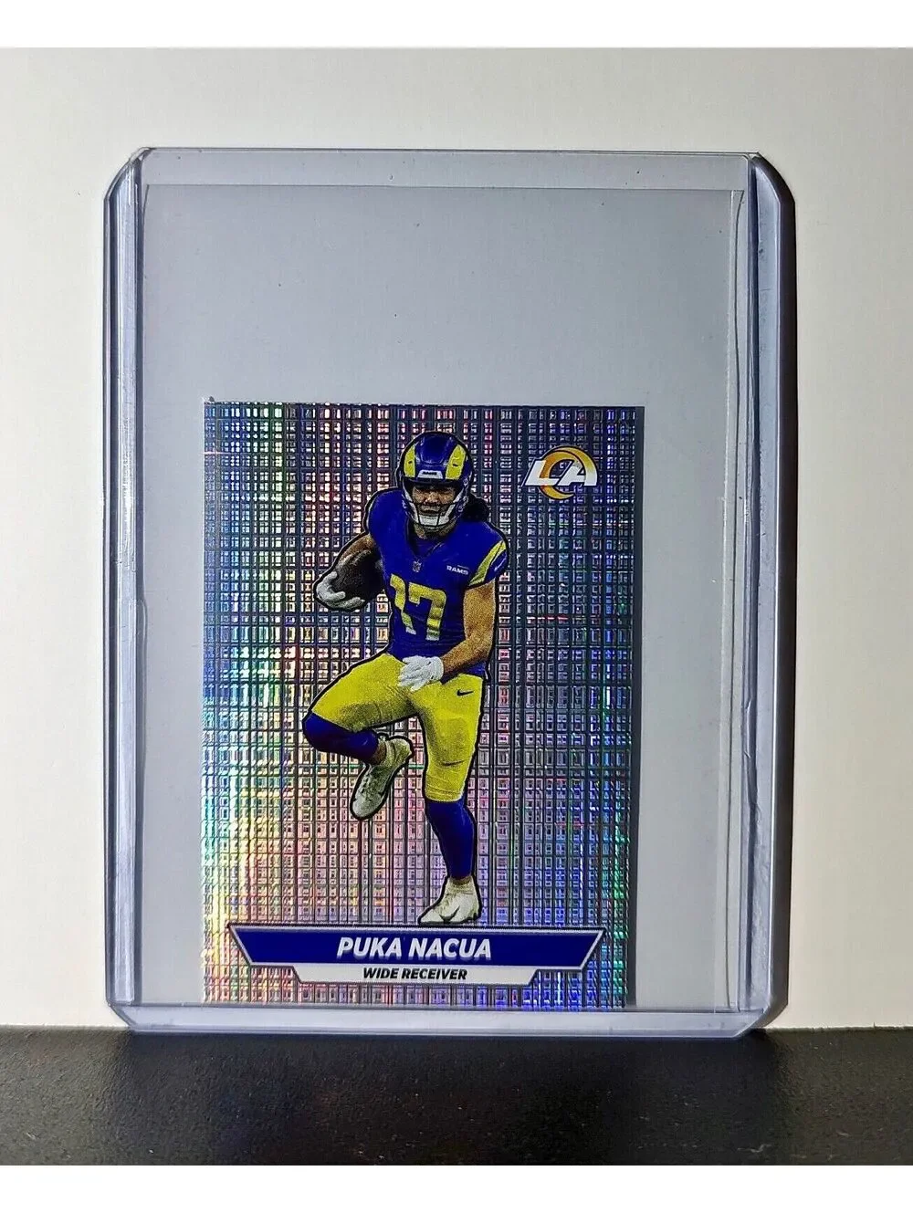 Puka Nacua 2024 Panini NFL Sticker #520 Foil Los Angeles Rams